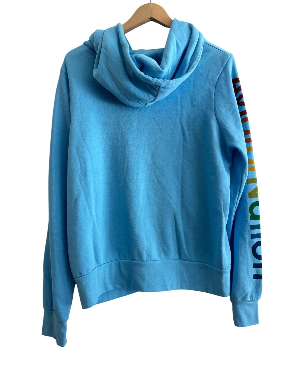 NWT Aviator Nation North Shore Oahu Zip Hoodie Baby Blue Medium Hawaii